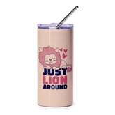 Just Lion Around Cute Animal Tumbler Cup Drinkware product type